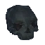Charred skull